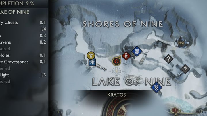 19 - God of War Ragnarok: Jezioro Dziewięciu (Lake of Nine), Midgard - serkety, znajdźki - God of War Ragnarok - poradnik do gry