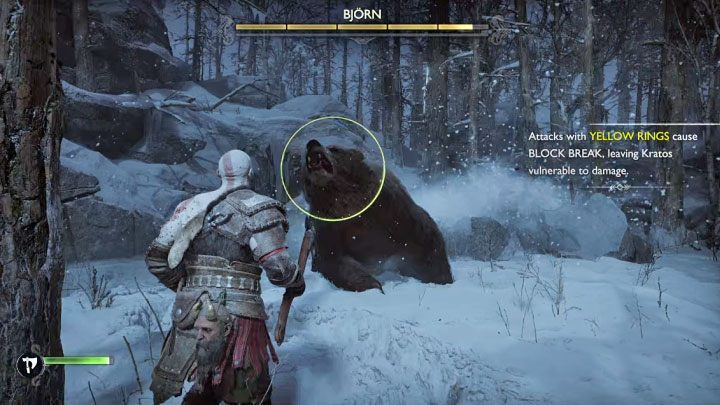 W trakcie rozgrywania tej walki nauczycie się reagowania na 2 silniejsze typy ataków, którymi mogą dysponować przeciwnicy z gry - God of War Ragnarok: Przetrwać fimbulvinter (Surviving Fimbulwinter) - solucja, opis przejścia - God of War Ragnarok - poradnik do gry
