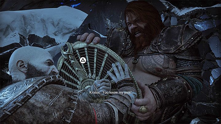 Docelowo doprowadzicie do chwilowego ogłuszenia bossa i możecie wcisnąć przycisk ataku (R3) - God of War Ragnarok: Przetrwać fimbulvinter (Surviving Fimbulwinter) - solucja, opis przejścia - God of War Ragnarok - poradnik do gry