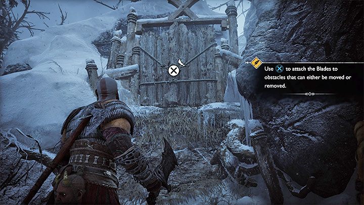 Inne kluczowe zastosowanie dla nowej broni to przyczepianie Ostrzy Chaosu do różnych powierzchni - God of War Ragnarok: Przetrwać fimbulvinter (Surviving Fimbulwinter) - solucja, opis przejścia - God of War Ragnarok - poradnik do gry