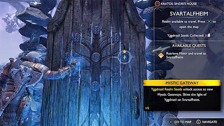 Po załatwieniu spraw w sklepie dotrzyjcie do stołu, przy którym stoi Sindri - God of War Ragnarok: Przetrwać fimbulvinter (Surviving Fimbulwinter) - solucja, opis przejścia - God of War Ragnarok - poradnik do gry