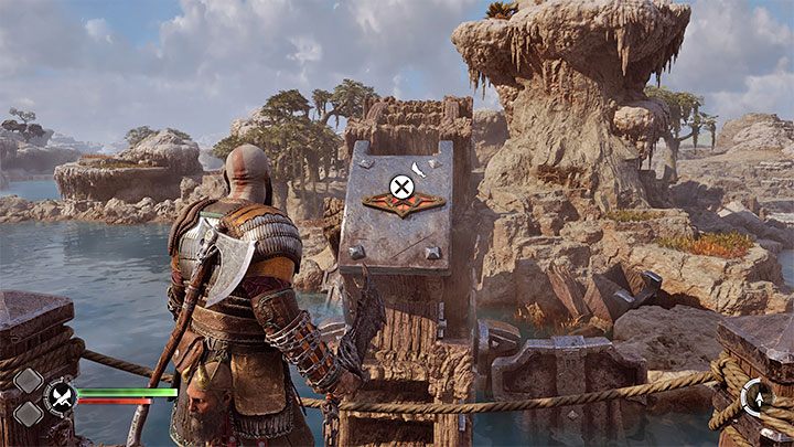 Identycznie postąpcie z drugim gejzerem i wdrapcie się na wyższą półkę - God of War Ragnarok: Na ratunek Tyrowi (The Quest for Tyr) - solucja, opis przejścia - God of War Ragnarok - poradnik do gry