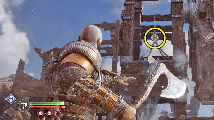 Wykonana akcja doprowadziła do zjechania ciężkiego ładunku - God of War Ragnarok: Na ratunek Tyrowi (The Quest for Tyr) - solucja, opis przejścia - God of War Ragnarok - poradnik do gry