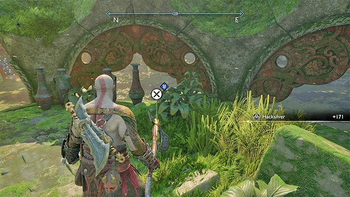 Po opuszczeniu mostu przejdźcie do składnika 3 z obrazka - God of War Ragnarok: Lekarstwo dla zmarłych (Cure for the Dead) - solucja, opis przejścia - God of War Ragnarok - poradnik do gry