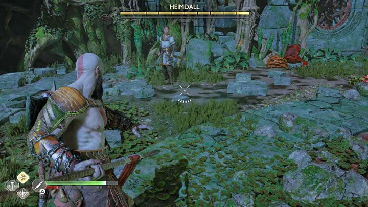 To nietypowy pojedynek, bo normalne ataki nie mogą zranić Hajmdala - boss jest w stanie je przewidywać - God of War Ragnarok: Jak pokonać Gulltoppra i Hajmdala (Heimdall)? - God of War Ragnarok - poradnik do gry