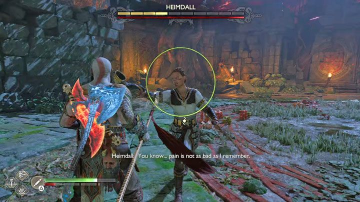 Hajmdal zacznie stosować ataki ze spowolnieniem czasu (Realm Shift) - God of War Ragnarok: Jak pokonać Gulltoppra i Hajmdala (Heimdall)? - God of War Ragnarok - poradnik do gry