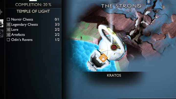1 - God of War Ragnarok: Świątynia Światła (Temple of Light), Alfheim - sekrety, znajdźki - God of War Ragnarok - poradnik do gry
