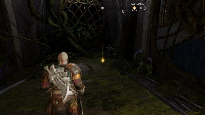 Zwój będzie leżał na ziemi, na końcu korytarza - God of War Ragnarok: Świątynia Światła (Temple of Light), Alfheim - sekrety, znajdźki - God of War Ragnarok - poradnik do gry