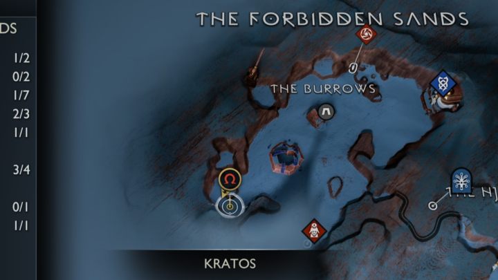 4 - God of War Ragnarok: Zakazane Piaski (The Forbidden Sands), Alfheim - sekrety, znajdźki - God of War Ragnarok - poradnik do gry