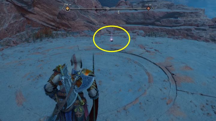 Wskoczcie na skałę i przebijcie się przez słaby punkt - God of War Ragnarok: Zakazane Piaski (The Forbidden Sands), Alfheim - sekrety, znajdźki - God of War Ragnarok - poradnik do gry