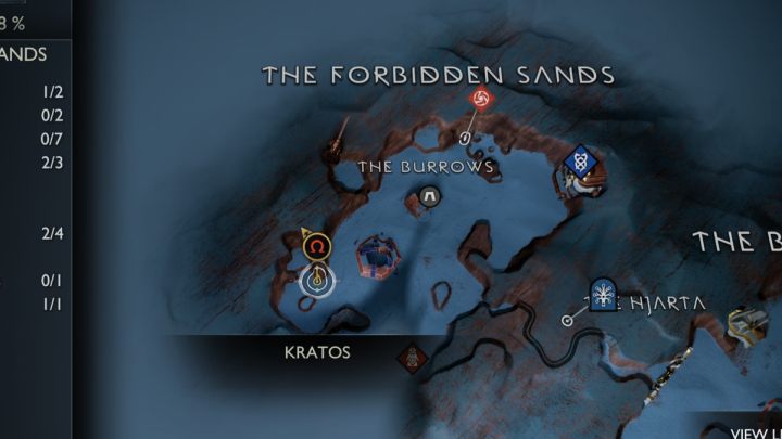 18 - God of War Ragnarok: Zakazane Piaski (The Forbidden Sands), Alfheim - sekrety, znajdźki - God of War Ragnarok - poradnik do gry