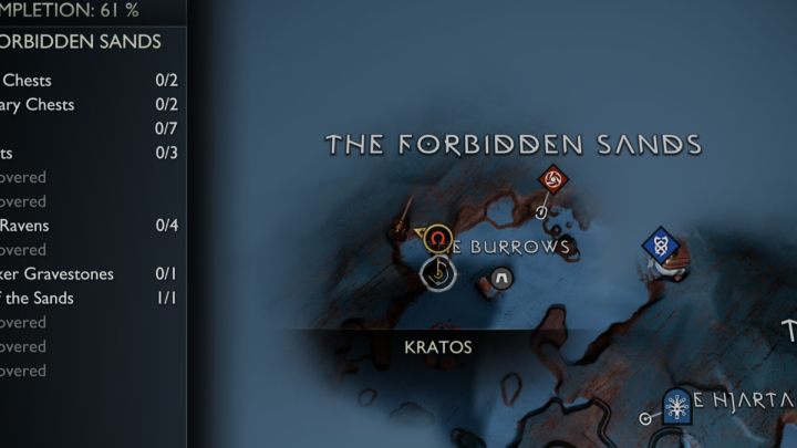 19 - God of War Ragnarok: Zakazane Piaski (The Forbidden Sands), Alfheim - sekrety, znajdźki - God of War Ragnarok - poradnik do gry