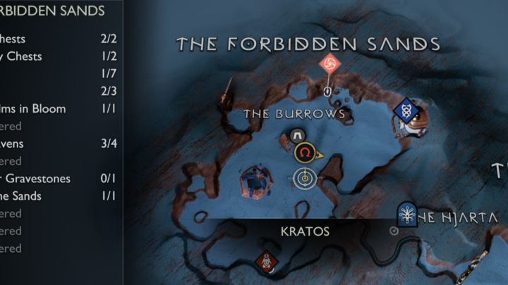 20 - God of War Ragnarok: Zakazane Piaski (The Forbidden Sands), Alfheim - sekrety, znajdźki - God of War Ragnarok - poradnik do gry