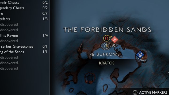 22 - God of War Ragnarok: Zakazane Piaski (The Forbidden Sands), Alfheim - sekrety, znajdźki - God of War Ragnarok - poradnik do gry