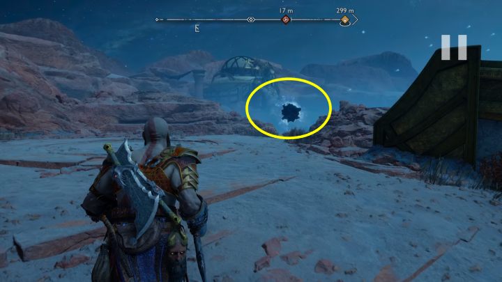 Wskoczcie na skałę i przebijcie się przez słaby punkt - God of War Ragnarok: Zakazane Piaski (The Forbidden Sands), Alfheim - sekrety, znajdźki - God of War Ragnarok - poradnik do gry