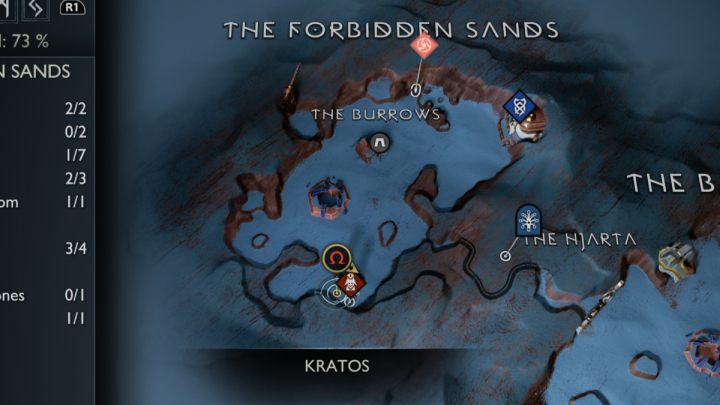 24 - God of War Ragnarok: Zakazane Piaski (The Forbidden Sands), Alfheim - sekrety, znajdźki - God of War Ragnarok - poradnik do gry