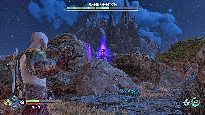 Druga część to atakowanie runicznych źródeł z okolicy - w całym tym obszarze jest do znalezienia ich w sumie 5 - God of War Ragnarok: Nocny drapieżnik (Nocturnal Predator) - solucja, opis przejścia - God of War Ragnarok - poradnik do gry