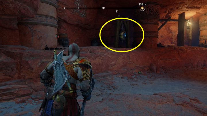 Przywołajcie swój topór i szybko uderzcie w 2 dzwon, znajdujący się przy skrzyni - God of War Ragnarok: Wyrwa (The Below), Alfheim - sekrety, znajdźki - God of War Ragnarok - poradnik do gry