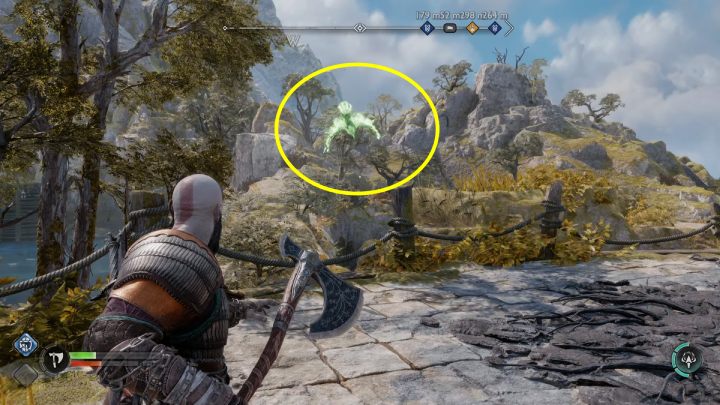 Kruka znajdziecie nad norą draugrów - God of War Ragnarok: Strażnica (The Watchtower), Svartalfheim - sekrety, znajdźki - God of War Ragnarok - poradnik do gry