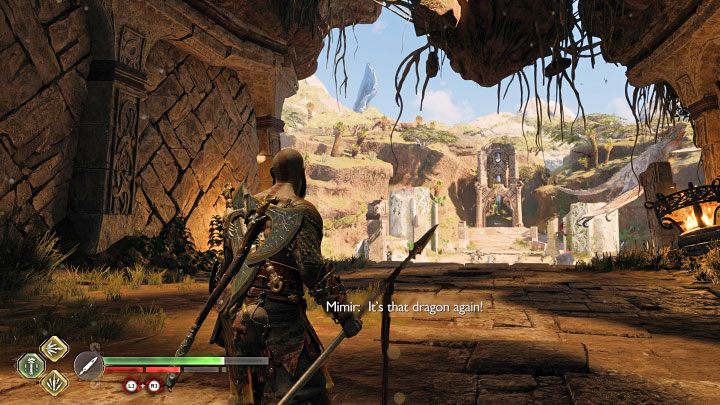 Przysługę tę rozpoczyna się w południowo-wschodniej części regionu Zapadliska - God of War Ragnarok: Płonące niebiosa (The Burning Skies) - solucja, opis przejścia - God of War Ragnarok - poradnik do gry