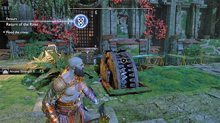 W ramach zaliczania opcjonalnego questu Powrót rzeki musicie dotrzeć windą do zapory i zaliczyć zagadkę z pozbycia się czerwonych pnączy - opisaliśmy to dokładniej w naszej solucji w rozdziale o przysługach z Vanaheim - God of War Ragnarok: Przepaście w Kraterze (The Crater) w krainie Vanaheim - Równiny, Zapadliska, Dżungla - God of War Ragnarok - poradnik do gry