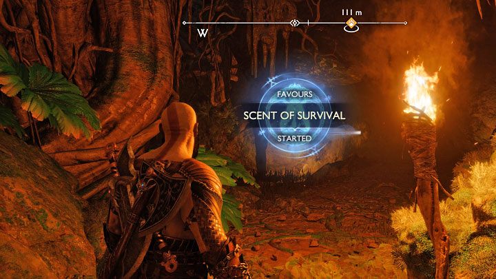 Wybierzcie zachodnie wyjście z obozu - God of War Ragnarok: Krater (The Crater) w krainie Vanaheim - God of War Ragnarok - poradnik do gry