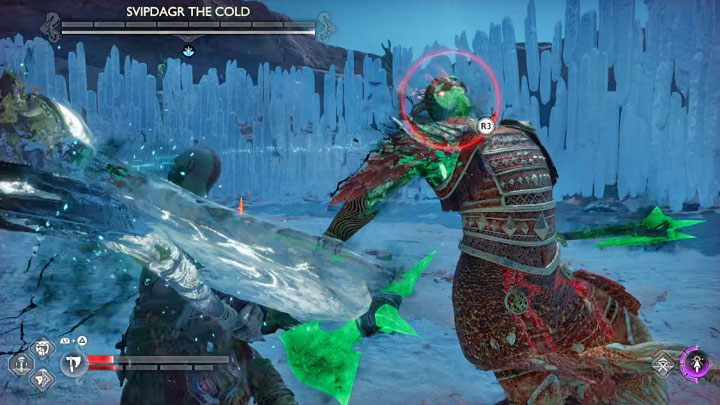 Rozglądajcie się na arenie za zdrowiem, ale podnoście je tylko jeśli jest to bezpieczne - God of War Ragnarok: Jak pokonać berserków Svipdagr Zimna (Svipdagr the Cold) i Siostry Illska (Sisters of Illska)? - God of War Ragnarok - poradnik do gry