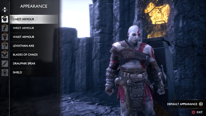 Jeśli chcecie przełączyć wygląd Kratosa, udajcie się do piedestału zmiany wyglądu postaci i wciśnijcie R3 - GoW Ragnarok Valhalla: Młody Kratos - God of War Ragnarok - poradnik do gry