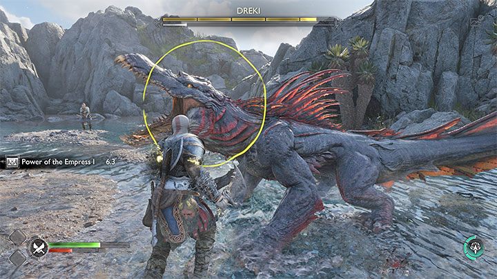Dreki polega przede wszystkim na seriach bezpośrednich ataków - God of War Ragnarok: Jak pokonać bossa Dreki? - God of War Ragnarok - poradnik do gry