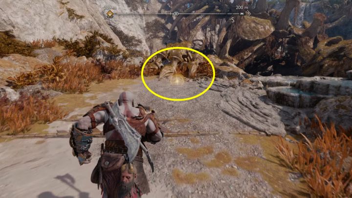 Skarb będzie dostępny po odnalezieniu mapy skarbów o nazwie Na brzegu z Wyspy Alberyka - God of War Ragnarok: Smocza plaża (Dragon Beach), Svartalfheim - sekrety i znajdźki - God of War Ragnarok - poradnik do gry