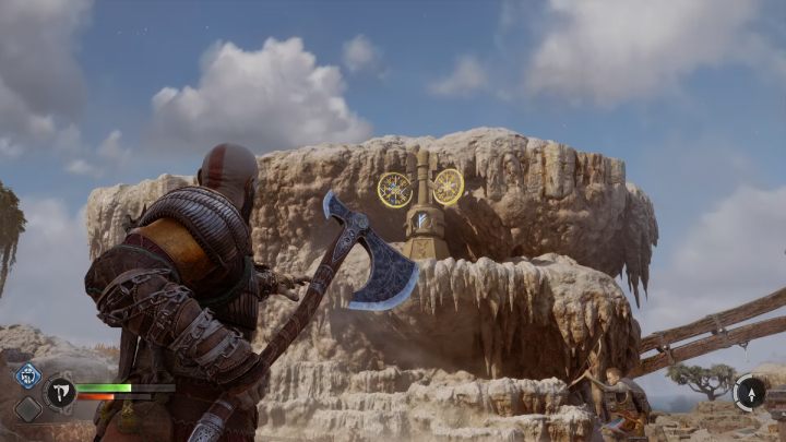 Ostatnią tarczę znajdziecie po lewej stronie skrzyni Norn - God of War Ragnarok: Mokradła Aurvangar (Aurvangar Wetlands), Svartalfheim - sekrety, znajdźki - God of War Ragnarok - poradnik do gry