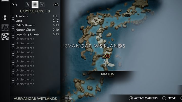 7 - God of War Ragnarok: Mokradła Aurvangar (Aurvangar Wetlands), Svartalfheim - sekrety, znajdźki - God of War Ragnarok - poradnik do gry