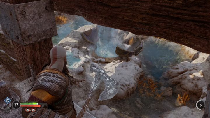 Musicie odblokować gejzer przy kole wodnym - God of War Ragnarok: Mokradła Aurvangar (Aurvangar Wetlands), Svartalfheim - sekrety, znajdźki - God of War Ragnarok - poradnik do gry