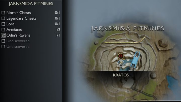 1 - God of War Ragnarok: Kopalnia Jarnsmida (Jarnsmida Pitmines), Svartalfheim - sekrety, znajdźki - God of War Ragnarok - poradnik do gry