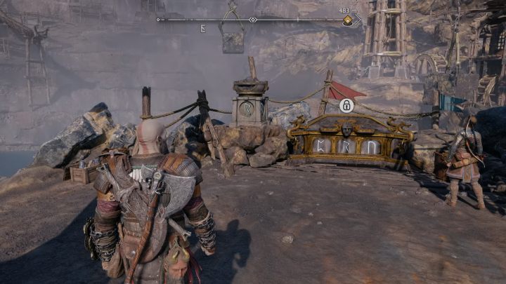 Aby otworzyć tę skrzynię, musicie zapalić 3 pochodnie z runami przy użyciu Ostrzy Chaosu - God of War Ragnarok: Kopalnia Jarnsmida (Jarnsmida Pitmines), Svartalfheim - sekrety, znajdźki - God of War Ragnarok - poradnik do gry