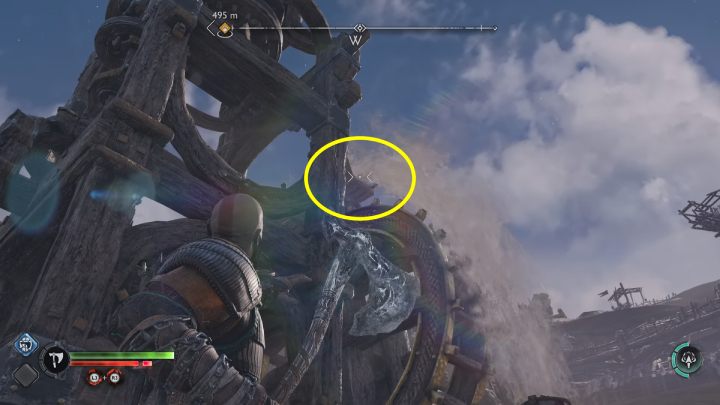 Zamroźcie wodę wylewającą się na 3 pochodnię przy użyciu topora i podpalcie ostatnią runę Ostrzami Chaosu - God of War Ragnarok: Kopalnia Jarnsmida (Jarnsmida Pitmines), Svartalfheim - sekrety, znajdźki - God of War Ragnarok - poradnik do gry