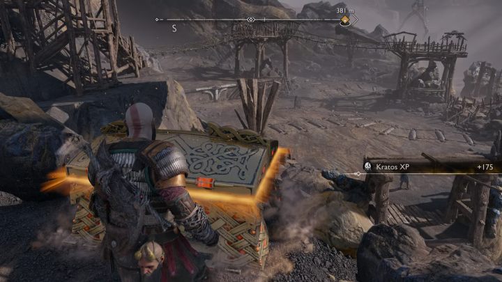 Legendarna skrzynia wraz z artefaktem leżą w sekretnym obszarze, do którego doprowadzi Was ogromy dźwig - God of War Ragnarok: Kopalnia Jarnsmida (Jarnsmida Pitmines), Svartalfheim - sekrety, znajdźki - God of War Ragnarok - poradnik do gry