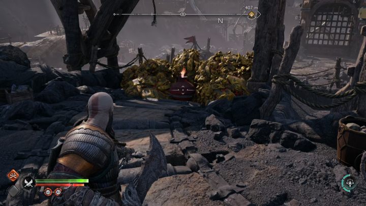 Niedaleko wejścia do Ogryzka zobaczycie strumień wylewającej się wody - God of War Ragnarok: Kopalnia Jarnsmida (Jarnsmida Pitmines), Svartalfheim - sekrety, znajdźki - God of War Ragnarok - poradnik do gry