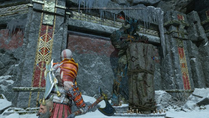 Troll Blodugr Steinn jest w Midgardzie, w Opuszczonym Posterunku (The Derelict Outpost) - God of War Ragnarok: Jak używać Mistycznej Pamiątki (Mystical Heirloom)? - God of War Ragnarok - poradnik do gry