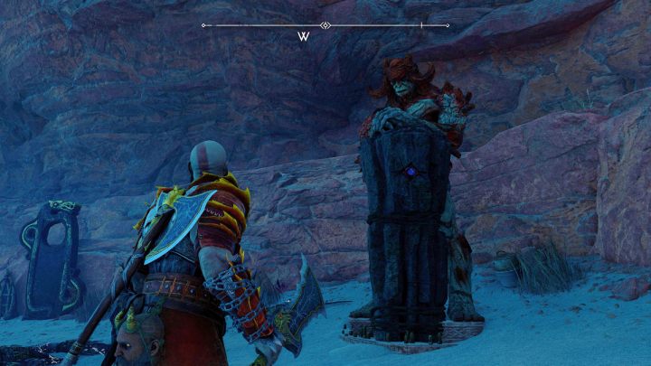 Troll Bjarg Stormr znajduje się w Alfheim, w zachodniej części Zakazanych Piasków (The Forbidden Sands) - God of War Ragnarok: Jak używać Mistycznej Pamiątki (Mystical Heirloom)? - God of War Ragnarok - poradnik do gry