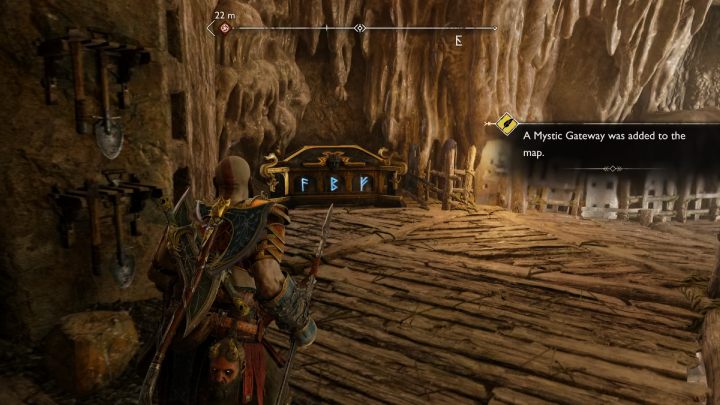 Do odblokowania tej skrzyni będzie Wam potrzebna włócznia - God of War Ragnarok: Ogryzek (The Applecore), Svartalfheim - sekrety, znajdźki - God of War Ragnarok - poradnik do gry