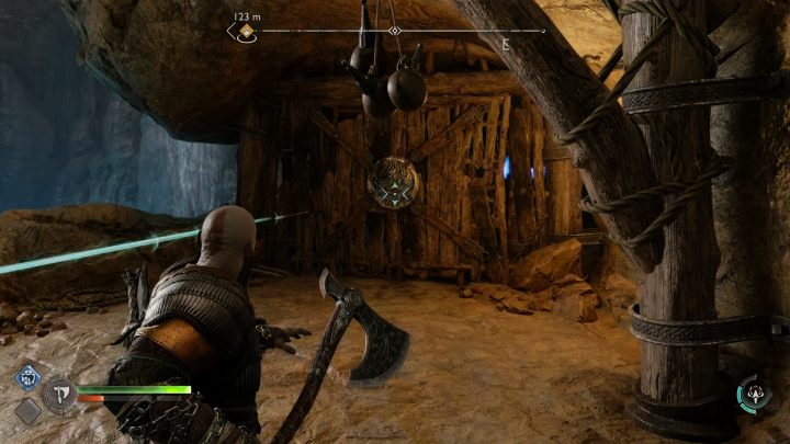 Po tym jak wysiądziecie z wózka górniczego przy sklepie Sidriego, udajcie się wzdłuż ścieżki na sam koniec - God of War Ragnarok: Ogryzek (The Applecore), Svartalfheim - sekrety, znajdźki - God of War Ragnarok - poradnik do gry