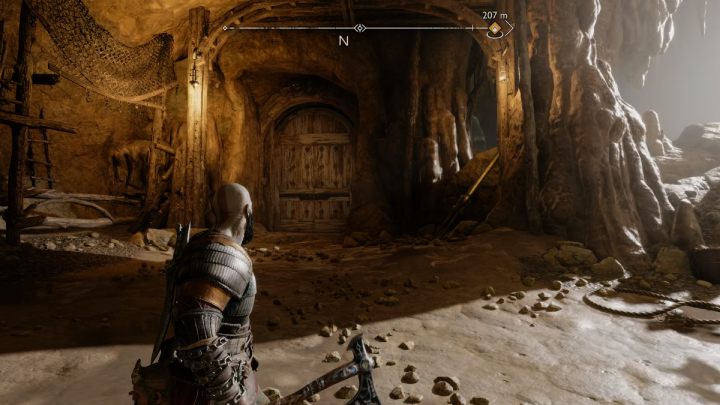 Aby się tam dostać musicie zniszczyć gruz blokujący drogę - God of War Ragnarok: Ogryzek (The Applecore), Svartalfheim - sekrety, znajdźki - God of War Ragnarok - poradnik do gry