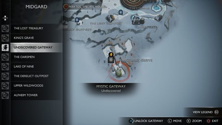 Region ten będziecie mogli swobodnie eksplorować dopiero po ukończeniu fabuły - God of War Ragnarok: Gaj Sanktuarium (Sanctuary Grove) - sekrety, znajdźki, Midgard - God of War Ragnarok - poradnik do gry