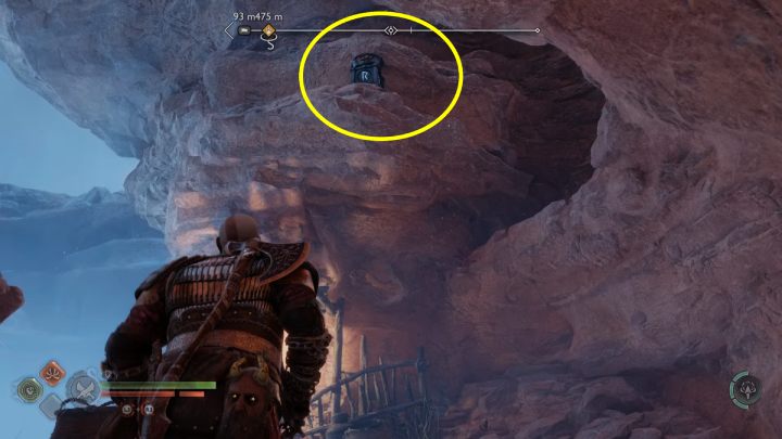 2 i 3 pochodnia znajduje się za skrzynią Norn - God of War Ragnarok: Strond (The Strond) - Alfheim, sekrety, znajdźki - God of War Ragnarok - poradnik do gry