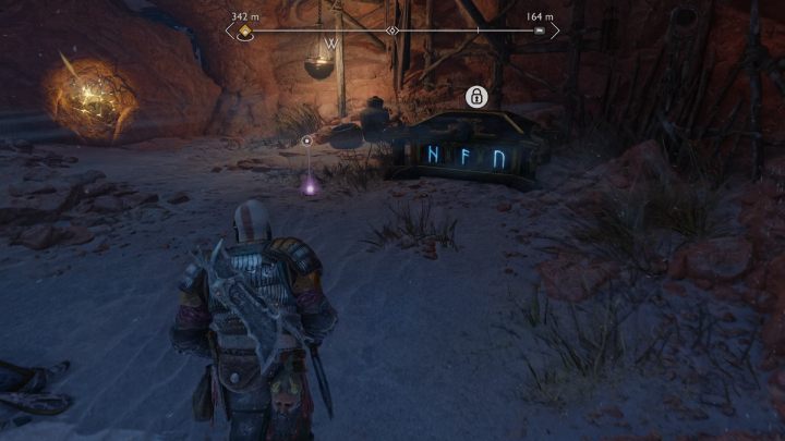 Artefakt leży obok skrzyni Norn, którą będziecie mijać przechodząc główną fabułę gry - God of War Ragnarok: Strond (The Strond) - Alfheim, sekrety, znajdźki - God of War Ragnarok - poradnik do gry