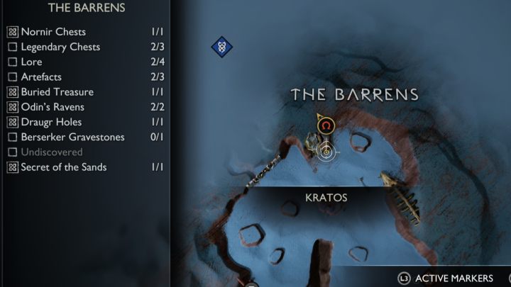 15 - God of War Ragnarok: Pustkowia (The Barrens), Alfheim - sekrety, znajdźki - God of War Ragnarok - poradnik do gry