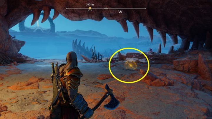 Musicie najpierw zdobyć mapę skarbów, aby odkopać ten skarb - God of War Ragnarok: Pustkowia (The Barrens), Alfheim - sekrety, znajdźki - God of War Ragnarok - poradnik do gry