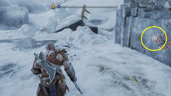 Zeskoczcie w dół i przesuńcie tarczę w lewo - God of War Ragnarok: Przekleństwo Sigrun (Sigruns Curse) - przysługa, solucja, opis przejścia - God of War Ragnarok - poradnik do gry