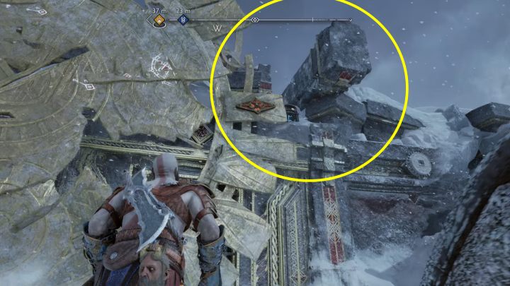 Teraz możecie po raz ostatni przesunąć tarczę w prawo - God of War Ragnarok: Przekleństwo Sigrun (Sigruns Curse) - przysługa, solucja, opis przejścia - God of War Ragnarok - poradnik do gry